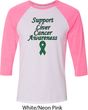 Support Liver Cancer Awareness Raglan Shirt