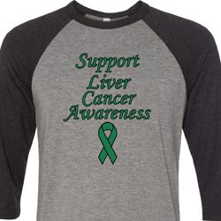 Support Liver Cancer Awareness Raglan Shirt