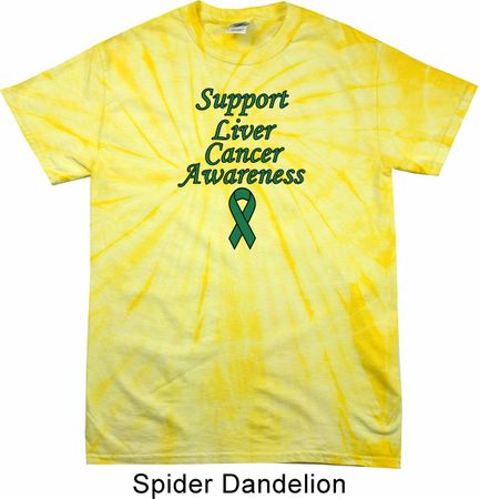 Support Liver Cancer Awareness Tie Dye T-shirt