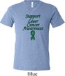 Support Liver Cancer Awareness Tri Blend V-neck