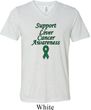 Support Liver Cancer Awareness Tri Blend V-neck