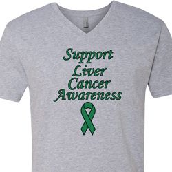 Support Liver Cancer Awareness V-Neck