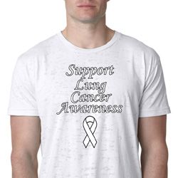 Support Lung Cancer Awareness Burnout Shirt