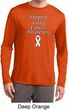 Support Lung Cancer Awareness Dry Wicking Long Sleeve