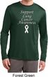 Support Lung Cancer Awareness Dry Wicking Long Sleeve