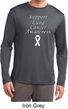 Support Lung Cancer Awareness Dry Wicking Long Sleeve