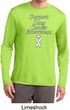 Support Lung Cancer Awareness Dry Wicking Long Sleeve