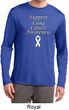 Support Lung Cancer Awareness Dry Wicking Long Sleeve