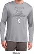 Support Lung Cancer Awareness Dry Wicking Long Sleeve