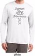 Support Lung Cancer Awareness Dry Wicking Long Sleeve