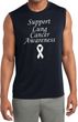 Support Lung Cancer Awareness Dry Wicking Sleeveless Shirt