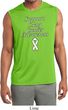 Support Lung Cancer Awareness Dry Wicking Sleeveless Shirt