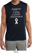 Support Lung Cancer Awareness Dry Wicking Sleeveless Shirt