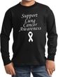 Support Lung Cancer Awareness Kids Long Sleeve