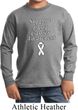 Support Lung Cancer Awareness Kids Long Sleeve