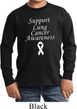 Support Lung Cancer Awareness Kids Long Sleeve