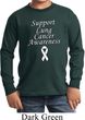 Support Lung Cancer Awareness Kids Long Sleeve