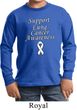 Support Lung Cancer Awareness Kids Long Sleeve