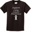 Support Lung Cancer Awareness Kids T-shirt
