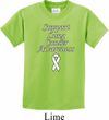 Support Lung Cancer Awareness Kids T-shirt