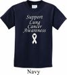 Support Lung Cancer Awareness Kids T-shirt