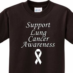 Support Lung Cancer Awareness Kids T-shirt