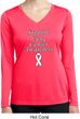 Support Lung Cancer Awareness Ladies Dry Wicking Long Sleeve
