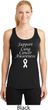 Support Lung Cancer Awareness Ladies Dry Wicking Racerback