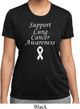Support Lung Cancer Awareness Ladies Dry Wicking T-shirt