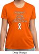 Support Lung Cancer Awareness Ladies Dry Wicking T-shirt
