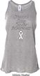 Support Lung Cancer Awareness Ladies Flowy Racerback