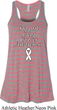 Support Lung Cancer Awareness Ladies Flowy Racerback
