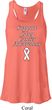 Support Lung Cancer Awareness Ladies Flowy Racerback