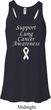 Support Lung Cancer Awareness Ladies Flowy Racerback