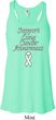 Support Lung Cancer Awareness Ladies Flowy Racerback
