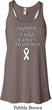 Support Lung Cancer Awareness Ladies Flowy Racerback