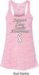 Support Lung Cancer Awareness Ladies Flowy Racerback