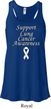 Support Lung Cancer Awareness Ladies Flowy Racerback