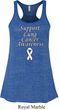 Support Lung Cancer Awareness Ladies Flowy Racerback