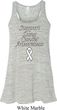 Support Lung Cancer Awareness Ladies Flowy Racerback