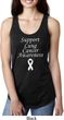 Support Lung Cancer Awareness Ladies Ideal Racerback