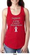 Support Lung Cancer Awareness Ladies Ideal Racerback