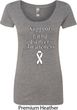 Support Lung Cancer Awareness Ladies Scoop Neck