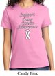 Support Lung Cancer Awareness Ladies T-shirt