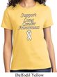Support Lung Cancer Awareness Ladies T-shirt