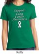 Support Lung Cancer Awareness Ladies T-shirt