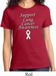 Support Lung Cancer Awareness Ladies T-shirt