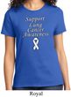 Support Lung Cancer Awareness Ladies T-shirt