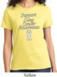 Support Lung Cancer Awareness Ladies T-shirt