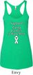 Support Lung Cancer Awareness Ladies Tri Blend Racerback